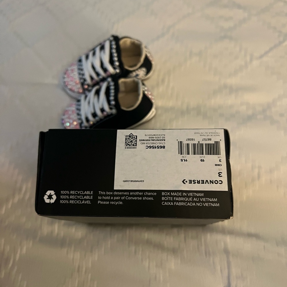 Baby studded converse sneakers